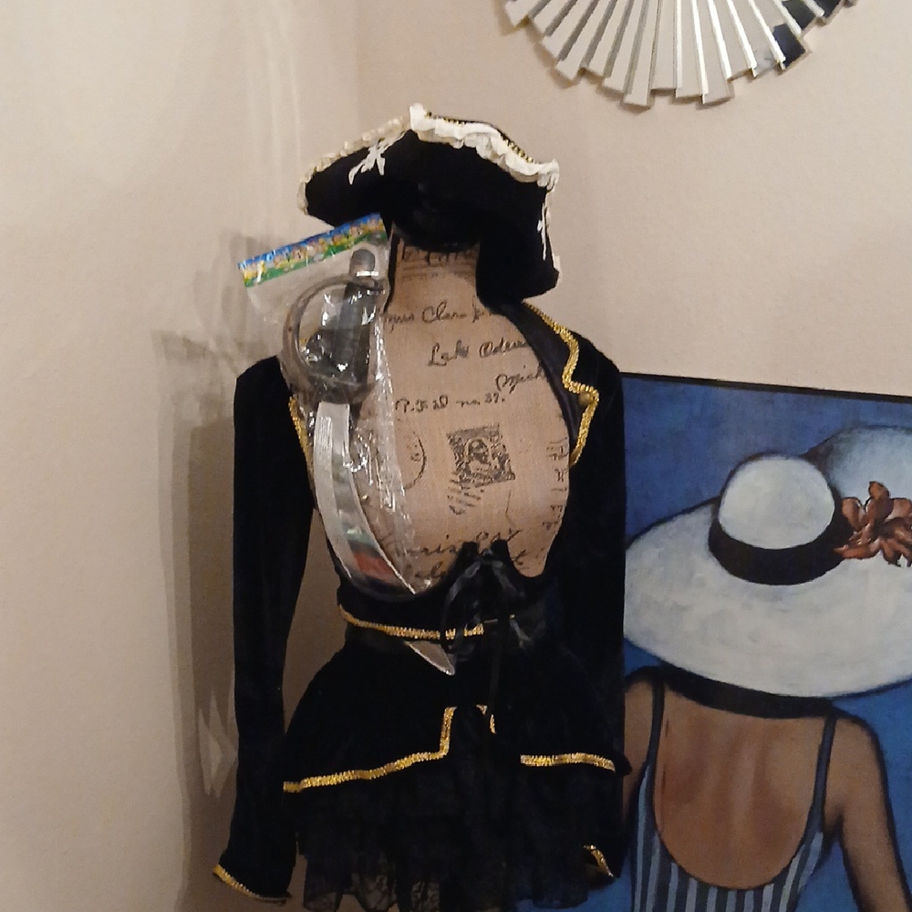 Trickz N Treatz Pirate Costume Replaced Bandeau Top From Akira